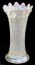 DIAMOND POINT Vase in White